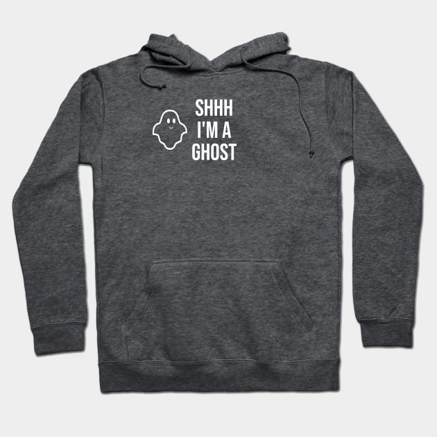 Shhh I'm a Ghost Hoodie by Tipsy Pod